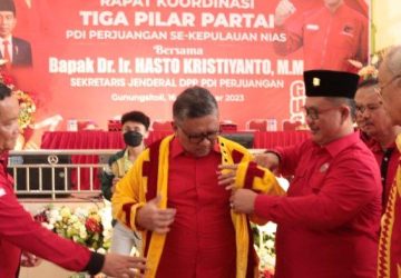 Sowa’a Laoli Hibahkan Tanah Untuk di Jadikan Kantor DPC PDI Perjuangan Kota Gunungsitoli, Sekjen DPP PDIP Ucapkan Terimakasih!!!