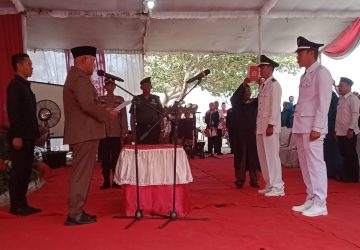 Lantik Dua Kades Terpilih di Kecamatan Rajabasa, Bupati Lamsel Ingatkan Pentingnya Jaga Persatuan dan Kesatuan