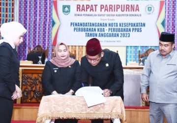DPRD Laksanakan Rapat Paripurna Penandatanganan MoU Perubahan KUA PPAS 2023