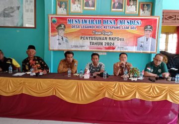 Pemerintah Desa Legundi Kecamatan Ketapang Gelar Musdes Penyusunan RKPDes Tahun 2024