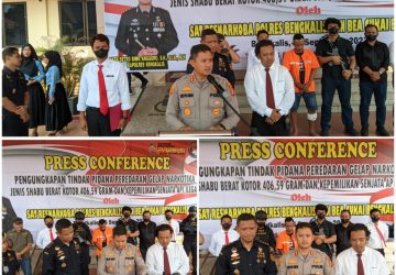 Pengungkapan Tindak Pidana Peredaran Gelap Narkotika Jenis Sabu 406,59 Gram dan Senjata Api Ilegal