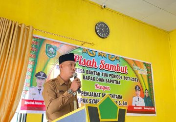 Pemerintah Desa Bantan Tua Kecamatan Bantan Melaksanakan Acara Pisah Sambut