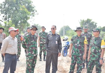 Pemkab Bengkalis Sambut Tim Wasev Tinjau Progres Pelaksanaan TMMD Ke-118
