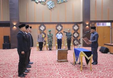Pj Wali Kota Lantik Empat Pejabat Tinggi di Lingkungan Pemko Pekanbaru