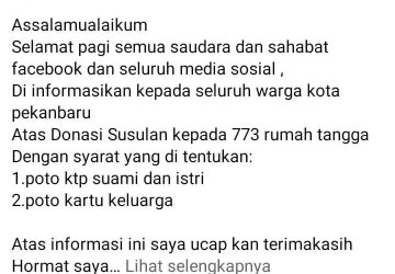 Waspada Penipuan, Warga Diimbau Lapor dan Blokir Akun Palsu Pj Wali Kota Pekanbaru