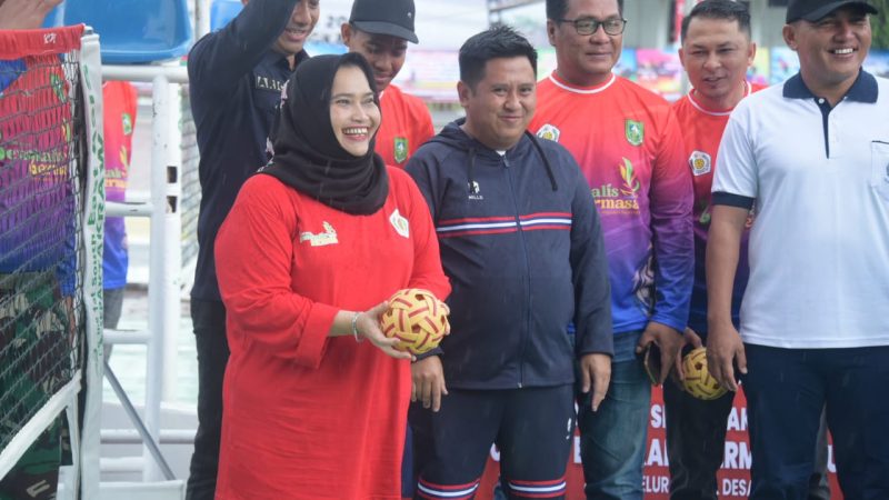 Kasmarni Sambut Baik dan Apresiasi Ajang Open Turnamen Sepak Takraw Camat Bengkalis Bermasa Cup
