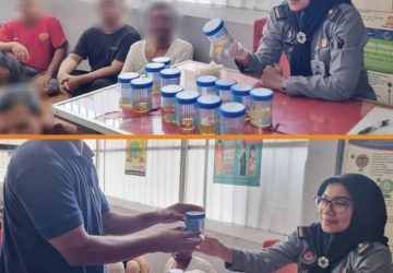 Langkah Deteksi Dini! Lapas Kelas IIA Pekanbaru Lakukan Tes Urin Terhadap Puluhan Warga Binaan