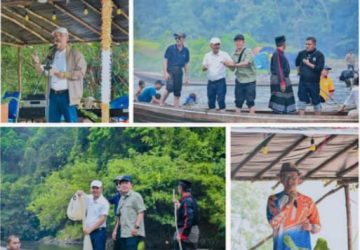 Pj Bupati Kampar Cokau Langsung Ikan Lubuk Larangan Batu Sanggan