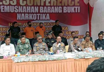 Polresta Pekanbaru Ungkap Peredaran 64 Kg Sabu, Dua Kurir Ditangkap