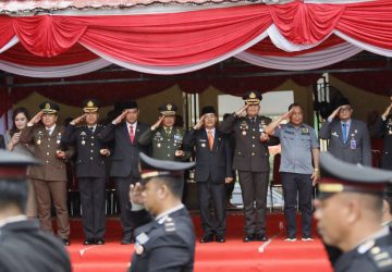 Pj Bupati Kampar Hadiri Puncak HUT TNI ke-78 Tahun 2023 di Kabupaten Kampar, Dandim 0313 /KPR Bacakan Amanat Panglima TNI