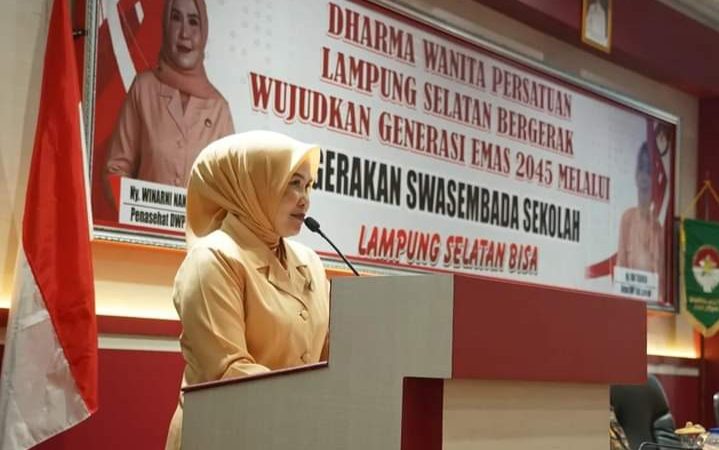 Wujudkan Generasi Emas 2024 Melalui Gerakan Swasembada Sekolah, DWP Lamsel Gelar Seminar
