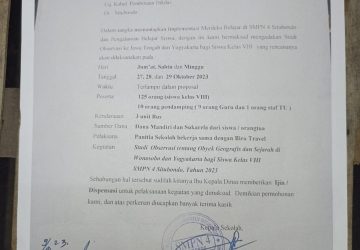 Viral, Dugaan Pungli Studi Observasi di SMPN 4 Situbondo