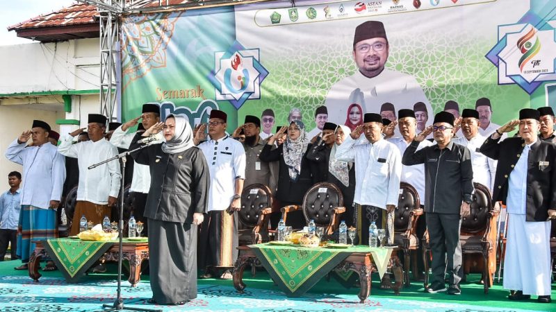 Bupati Bengkalis Kasmarni Sebagai Inspektur Upacara Dalam Memperingati Hari Santri 2023