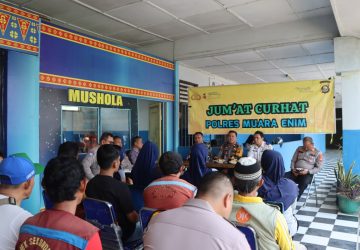 Polres Muara Enim Gelar Jum’at Curhat Dengan Masyarakat dan Mencari Solusi