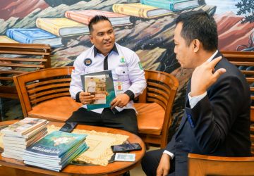 Stand Dinkominfo Muba hadirkan E-Book Review Capaian Kinerja Pemkab Muba