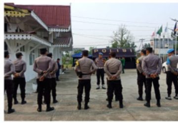 Pastikan Pemilu 2024 Aman, Polres Inhu Siagakan Personel di KPU, dan Bawaslu