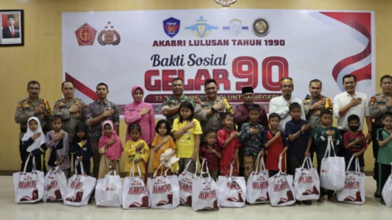 Harapan Kapolres Inhu Hadiri Bakti Sosial Alumni AKABRI 1990