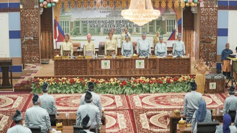 DPRD dan Pemkab Rohil Gelar Paripurna HUT Rohil ke-24 dengan Tema Rokan Hilir Handa