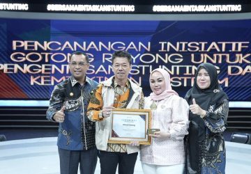 Dihadiri Wapres, Bupati Rohil Terima Penghargaan Penanganan Stunting dan Kemiskinan Ekstrem