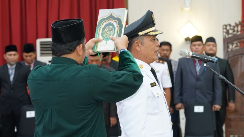 Gubri Lantik Herman Sebagai Pj Bupati Inhil, Pj Gubri Berpesan