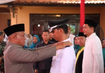 Lantik Kades PAW Desa Negara Ratu Kecamatan Natar, Ini Pesan Bupati Lamsel