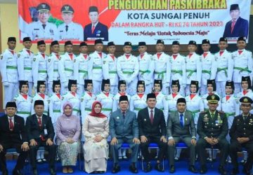 Pengukuhan Anggota Paskibraka Kota Sungai Penuh Tahun 2023