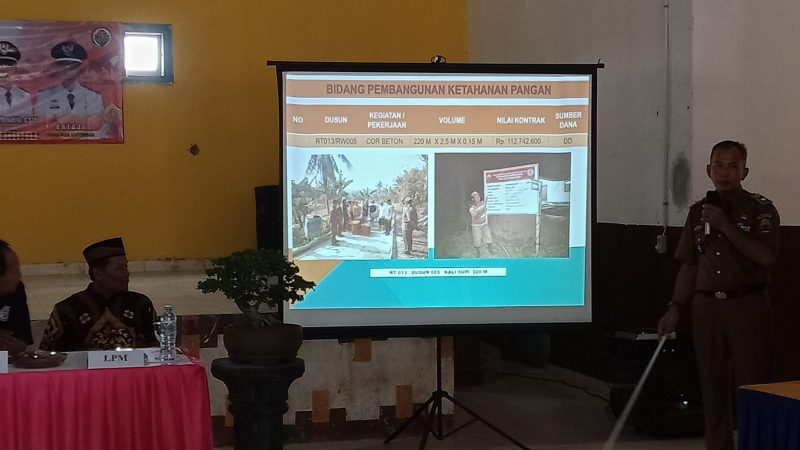 Perdana, Kades Sripendowo Artaji Bersama Lembaga Desa Gelar Musrenbangdes