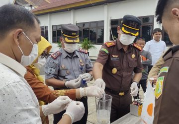 Kejaksaan Negeri Indragiri Hulu Lakukan Pemusnaan Barang Bukti Rampasan Jenis Sabu