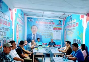 Ketua DPC Partai Demokrat Kab. Nisel Ranto H. Dakhi, Berkunjung ke Posko Pemenangan Sokhiatulo Laoli