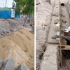 Pembangunan Drainase Jalan Provinsi di Depan Kantor Kec. Ketapang, Gunakan Pasir Cadas Disoal Warga