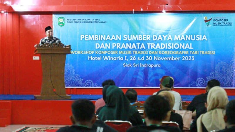 Disdikbud Siak Gelar Workshop Komposer Musik Tradisi dan Koreografer Tari Tradisi