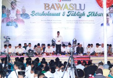 Ciptakan Pemilu Berkeadilan dan Damai Bawaslu Siak Taja Tabligh Akbar