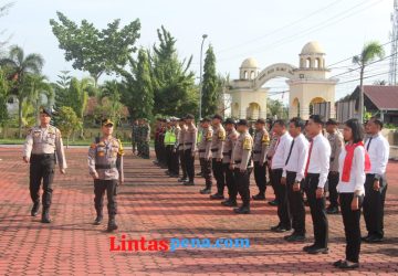 Pastikan Tahapan Pemilu Aman dan Damai, Polres Bengkalis Gelar Apel Kesiapan Personel