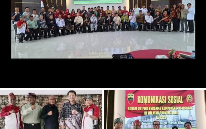 Korem 031/Wira Bima Adakan Komunikasi Sosial, ini Kata Danrem dan Gubernur LSM LIRA Riau