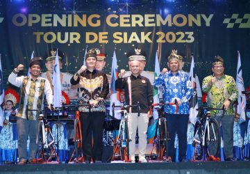 Iven Balap Sepeda Internasional Tour De Siak Resmi Dibuka Bupati Siak H. Alfedri