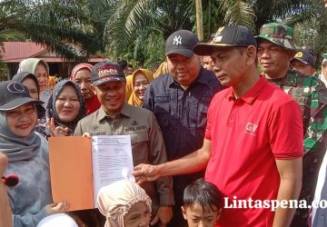Bupati dan Wabup berkunjung warga Terdampak korban Banjir di kecamatan Bantan