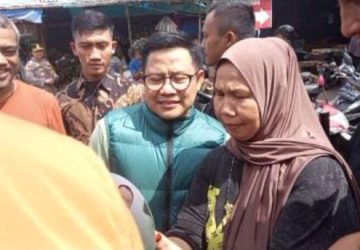 Calon Presiden No Urut 1 Muhaimin Iskandar Blusukan ke Pasar Arengka Kota Pekanbaru