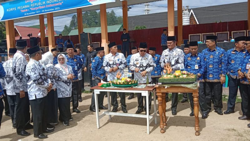 Upacara Peringatan Hari Guru Nasional THN 2023, Serta HUT PGRI ke-78 & HUT Korpri ke-52 Berjalan Sukses