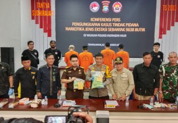Sat Res Narkoba Polres Inhil Berhasil Mengamankan Narkoba Jenis Ektasi 9638 Butir Pil Ekstasi dan 4 Orang Sindikat Jaringan Internasional
