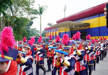 Pj. Bupati Kampar Ikuti Car Free Day Sekaligus Membuka acara Open Ceremony Kampar Marching Open Campionship 2023 se-Sumatera