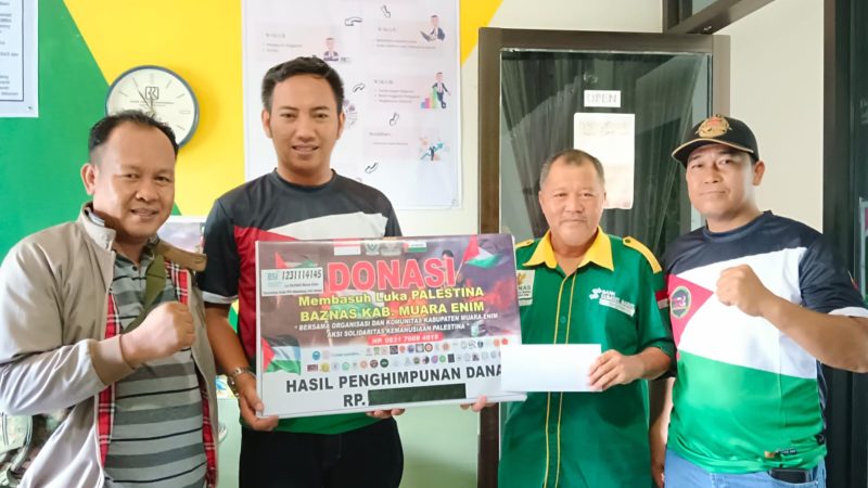 Komunitas Avanza Xenia Solutions Muara Enim Menyerahkan Donasi Untuk Palestina Melalui BAZNAS