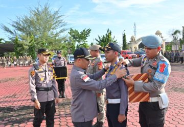Wabup Bagus Santoso Hadiri Apel Gelar Pasukan Operasi Lilin Lancang Kuning Pokres Bengkalis