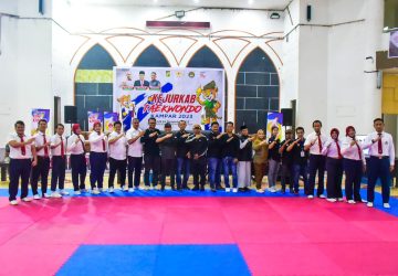 Saksikan Kejurkab Taekwondo, Hambali: Wujudkan Prestasi Kampar Emas