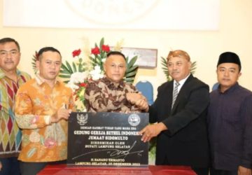 Bupati Lamsel Resmikan Gedung Gereja Bethel Indonesia Jemaat Sidomulyo