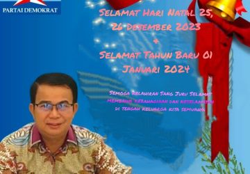 Ketua DPC Partai Demokrat Kab. Nias Alinuru Laoli, Ucapkan Selamat Hari Natal dan Tahun Baru
