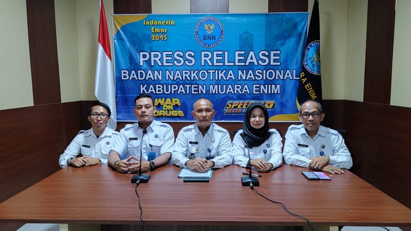 Press Release Akhir Tahun 2023 BNN Kabupaten Muara Enim