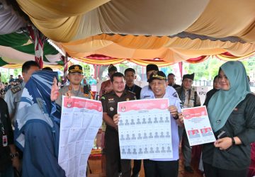 Wakil Bupati H. Bagus Santoso Hadiri Simulasi Pemungutan dan Penghitungan Surat Suara
