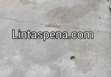 Pembangunan Jalan Cor Beton Menuju Rumah Warga Belum Dilewati Sudah Retak