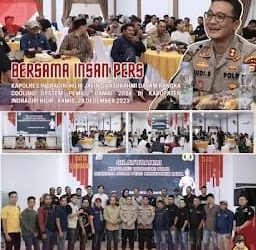 Wujudkan Kondusifitas Pemilu Damai, Kapolres INHIL Gelar Silaturahmi Bersama Insan Pers