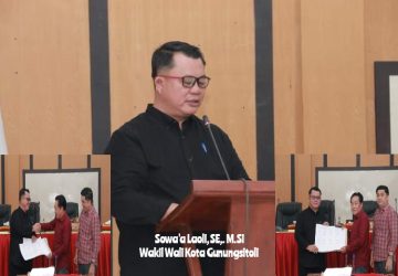 Wawako Gunungsitoli Sowa’a Laoli, Tandatangani Persetujuan Ranperda APBD Tahun 2024